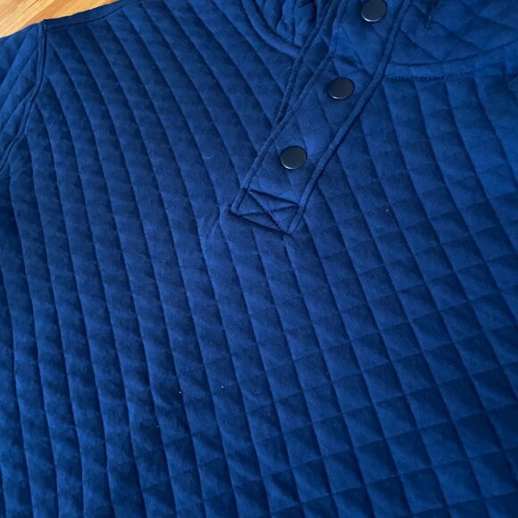 Old Navy Long sleeve Quilted 1/4 snap  sweater Boys XL - Picture 3 of 7